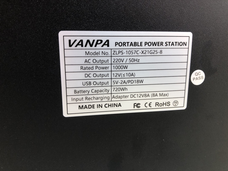 ПОРТАТИВНАЯ АВТОНОМНАЯ ЭЛЕКТРОСТАНЦИЯ  300000mAh 1000ВТ 720Wh