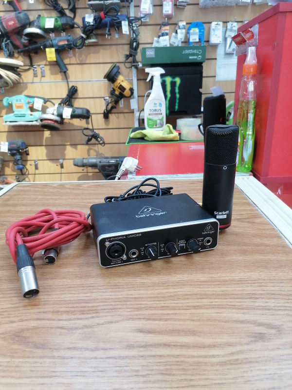 КОМПЛЕКТ ЗВУКОЗАПИСИ  Behringer cm25 mkii микрофон